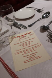 Menu Banquet Pascaline Rouen