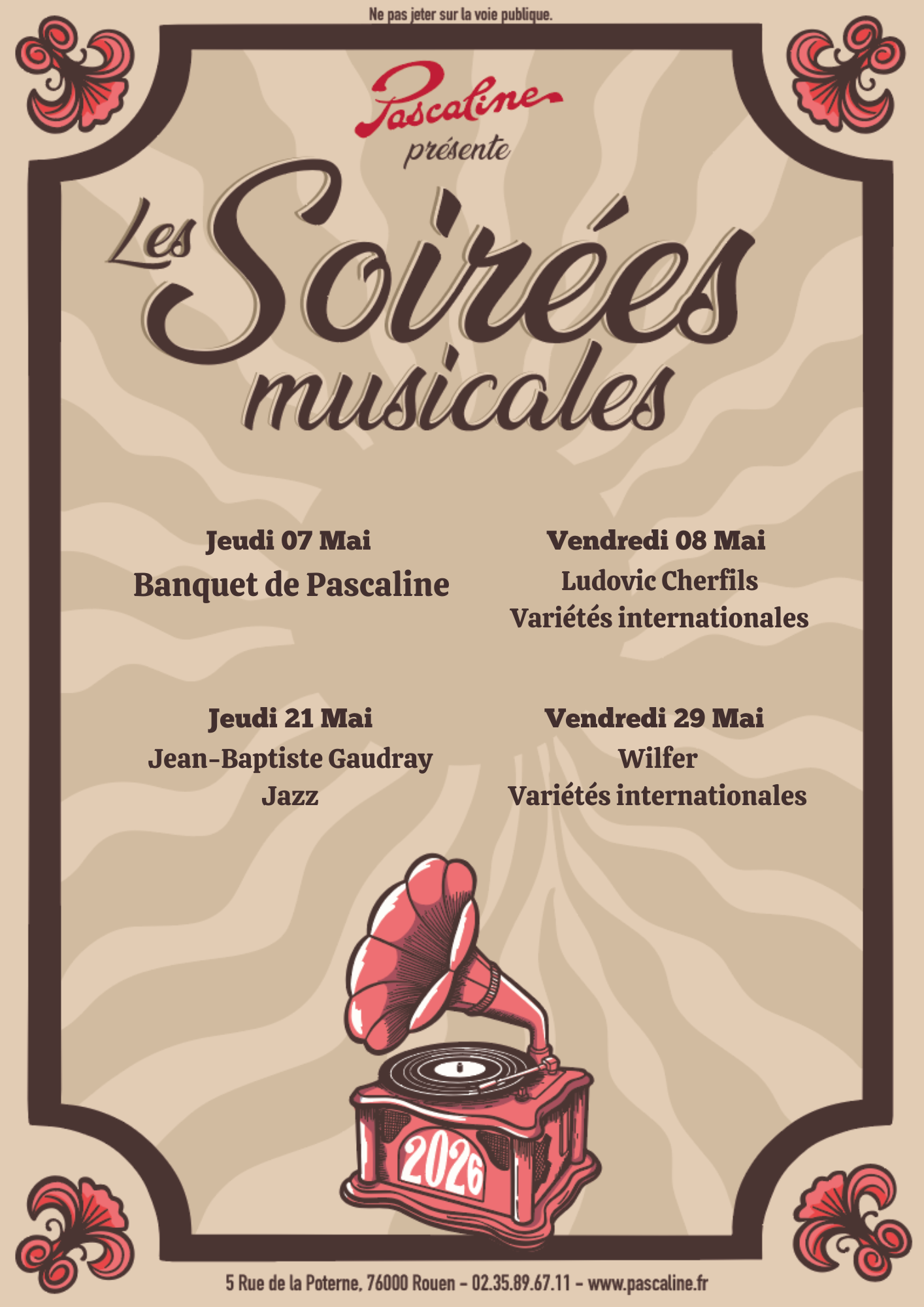 soirée musicale pascaline mois de mai / ROUEN